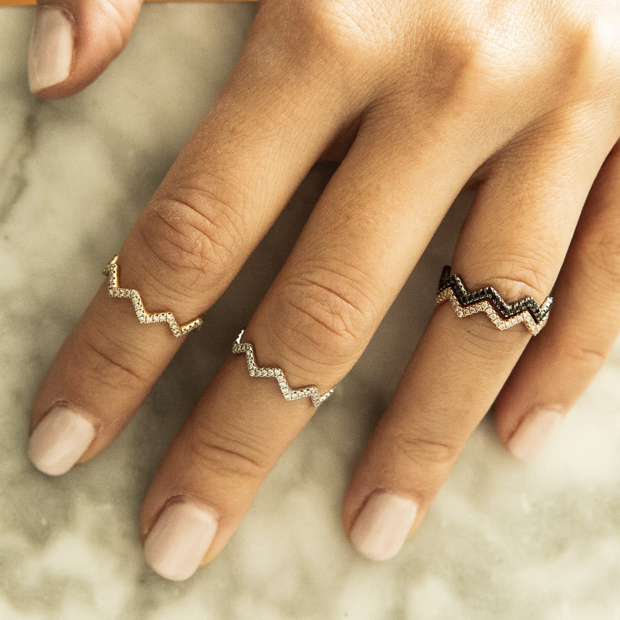 ZIGZAG STACKING RINGS ZIGZAG STACKING RINGS