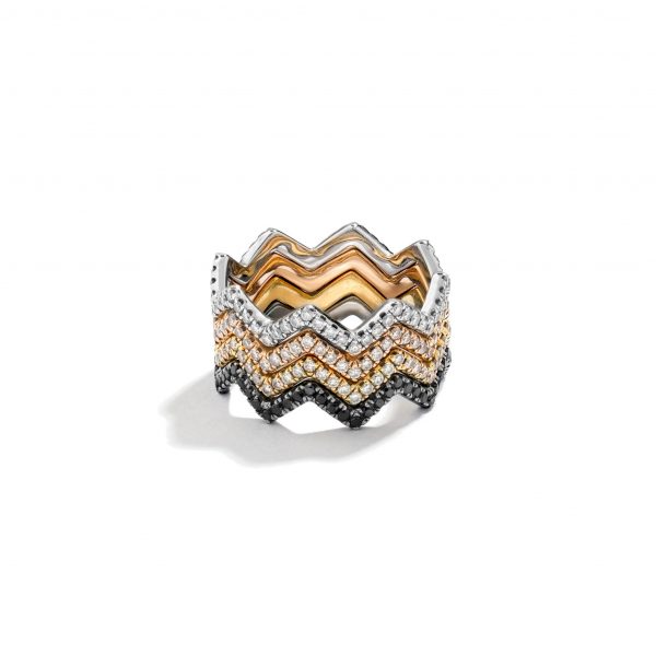 ZIGZAG STACKING RINGS