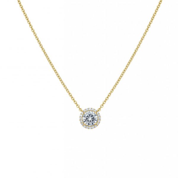 Diamond Halo Necklace