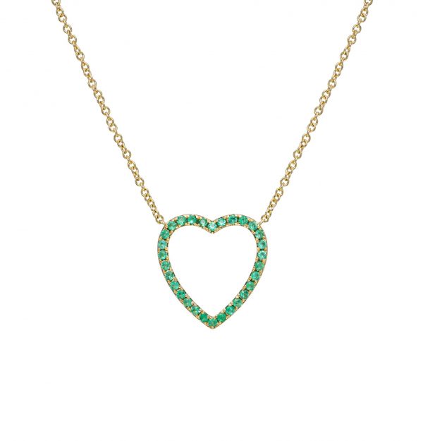 Emerald Heart Necklace