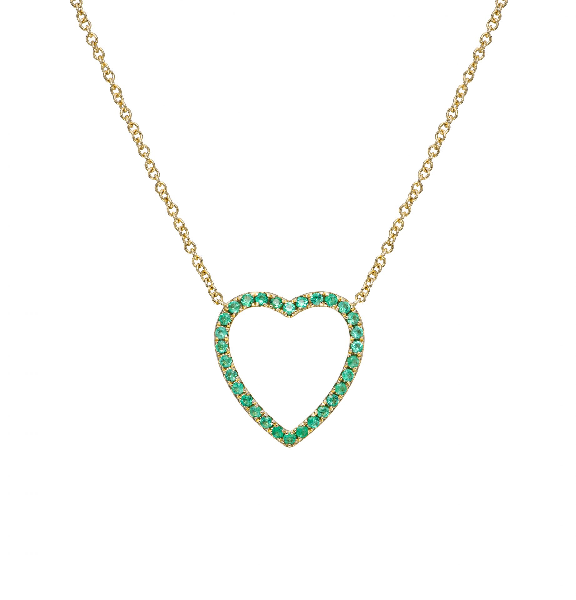 Emerald Heart Necklace Emerald Heart Necklace