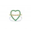 Emerald Heart Ring