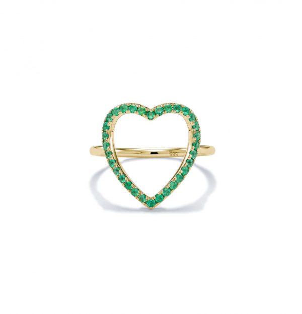 Emerald Heart Ring