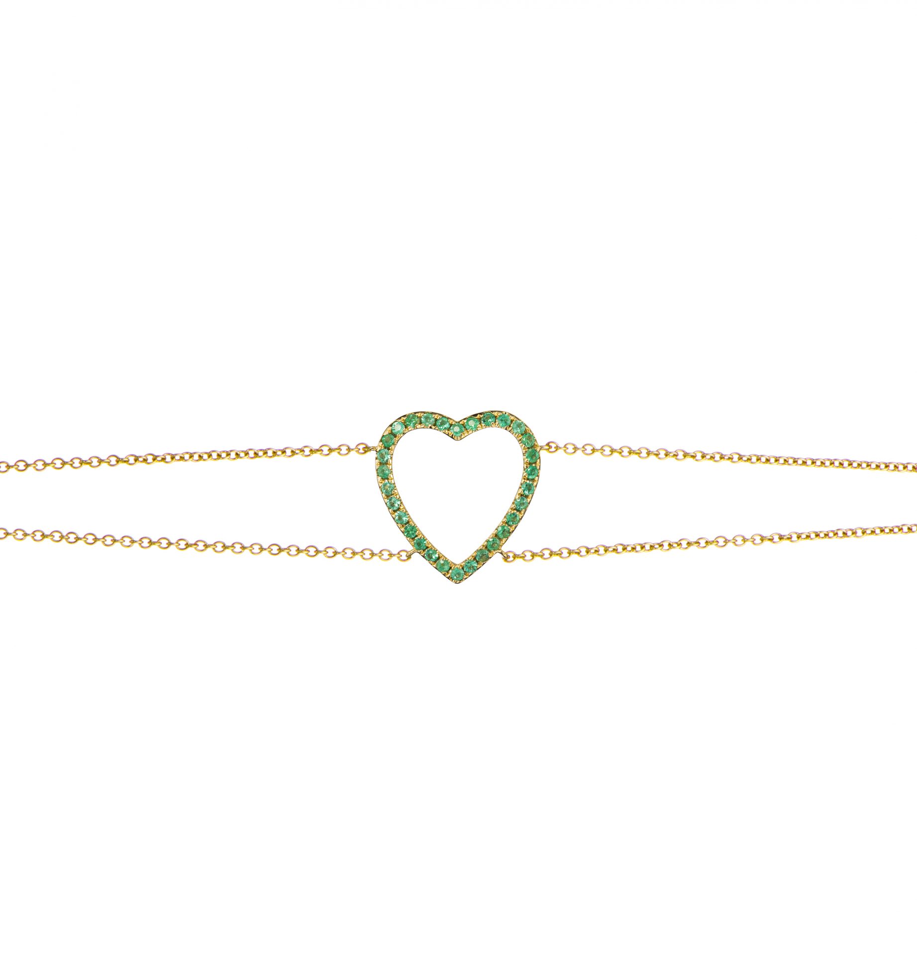 Emerald Heart Bracelet