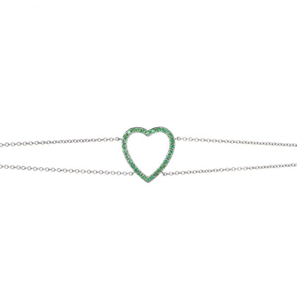 Emerald Heart Bracelet