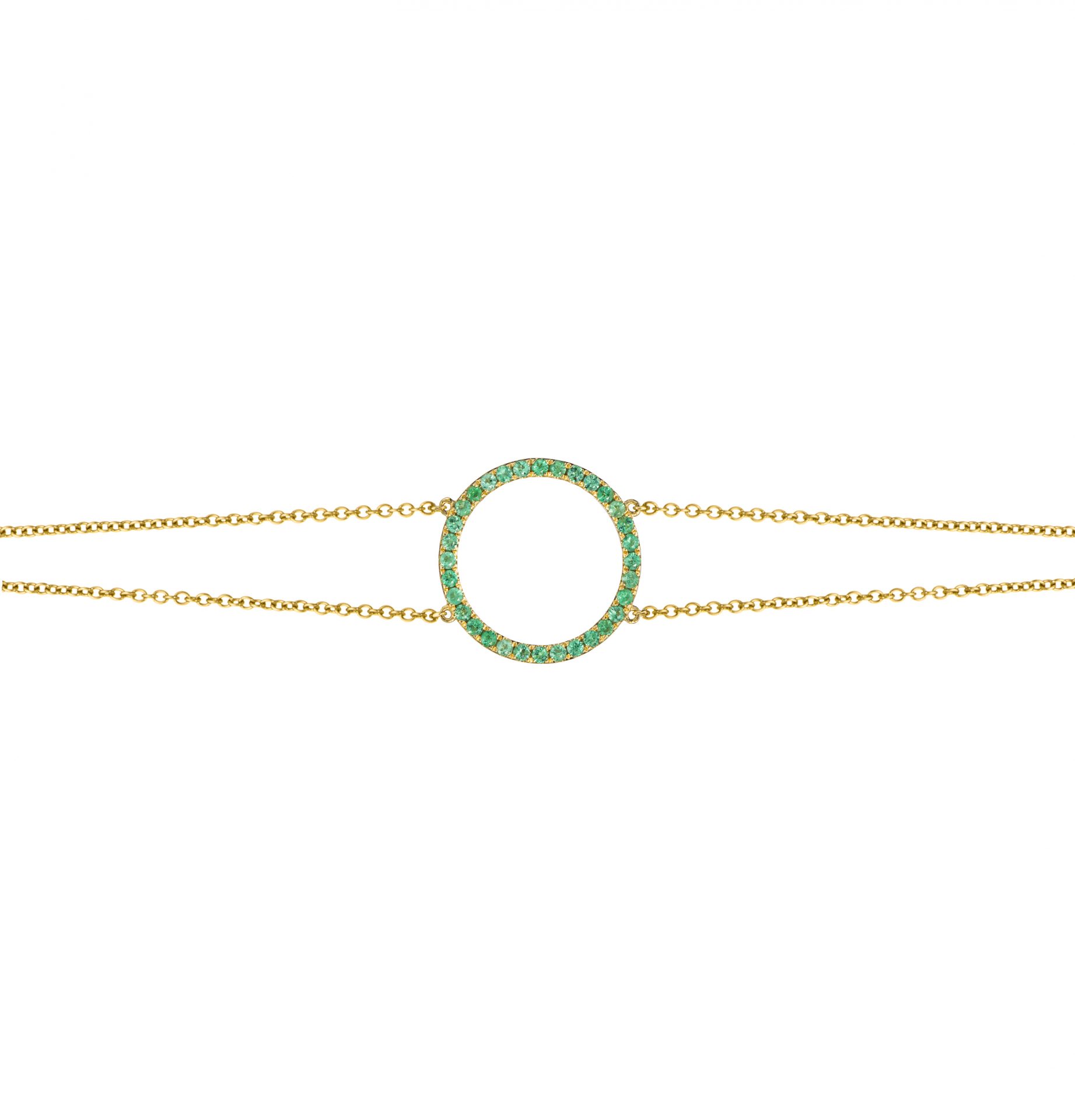 Emerald Circle Bracelet