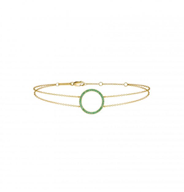 Emerald Circle Bracelet