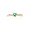 Mini Emerald Heart Ring