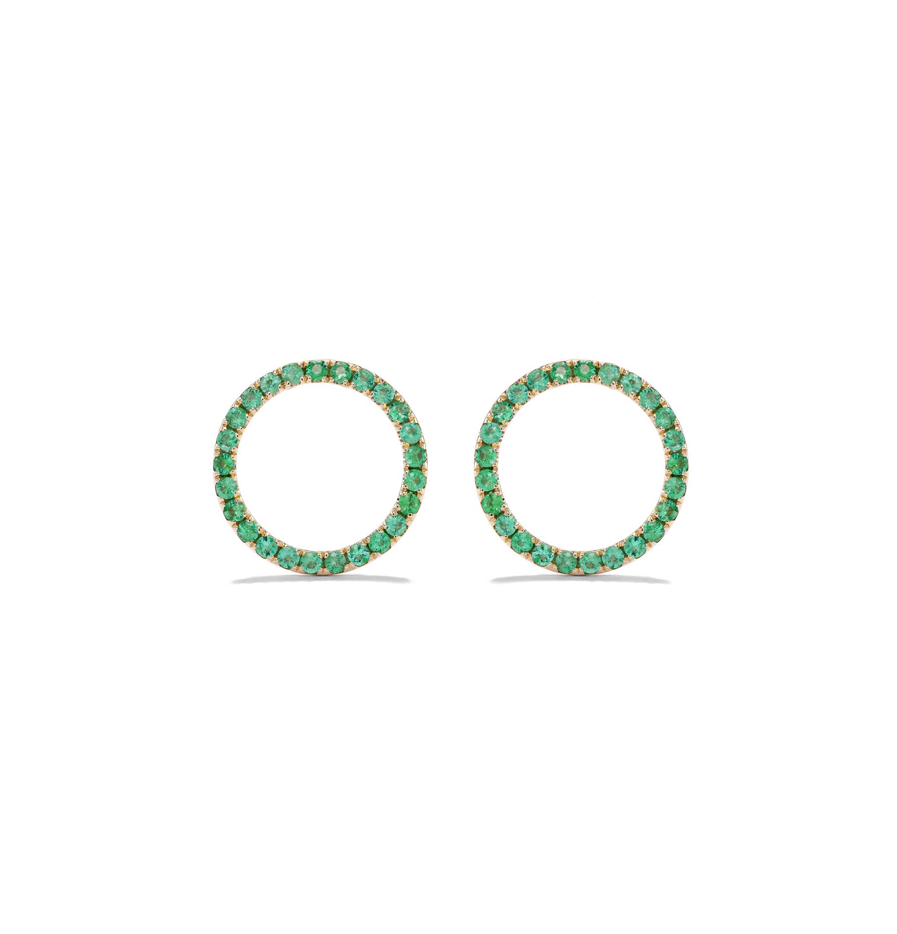 Emerald Circle Earrings Emerald Circle Earrings