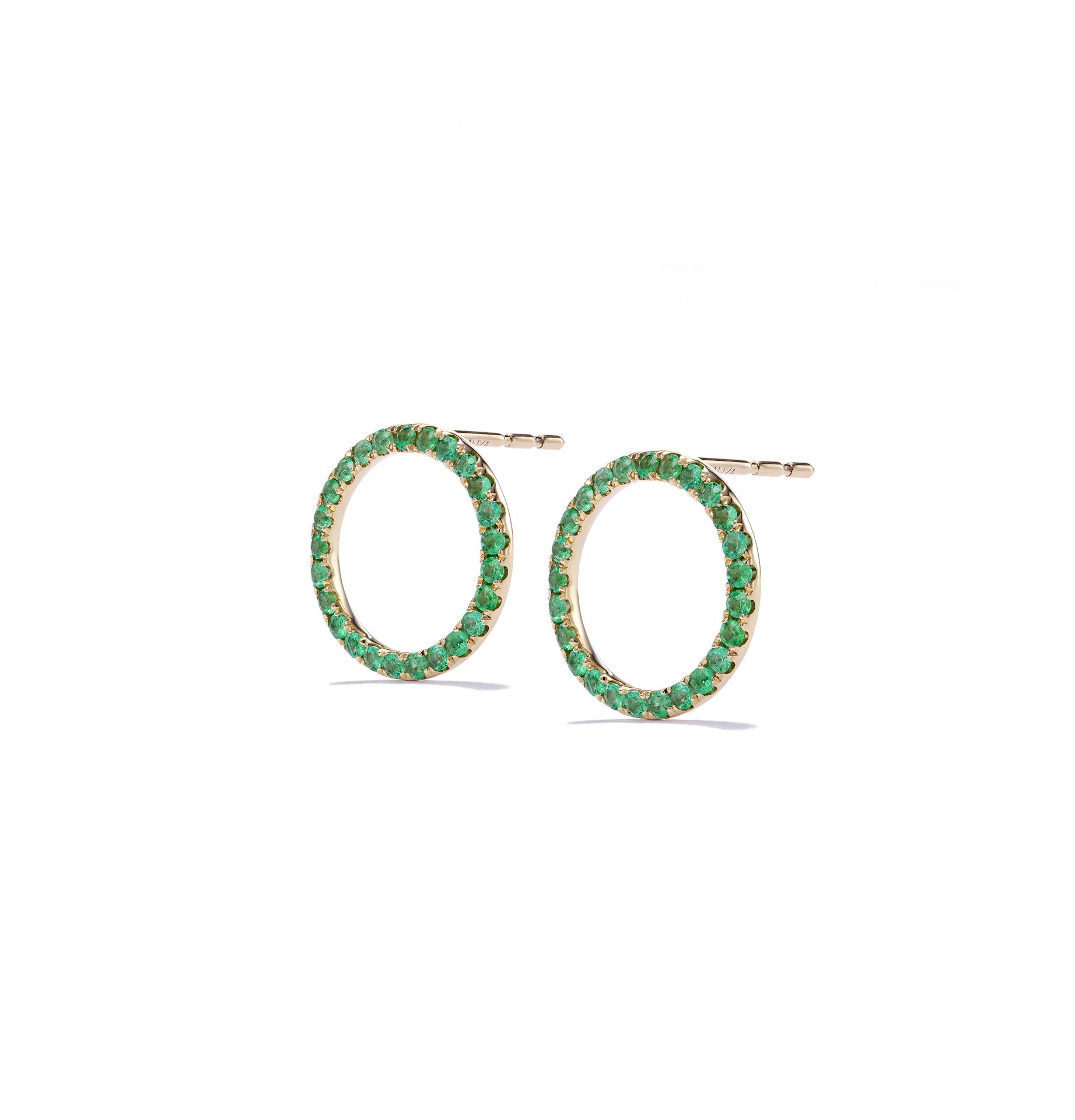 Emerald Circle Earrings Emerald Circle Earrings
