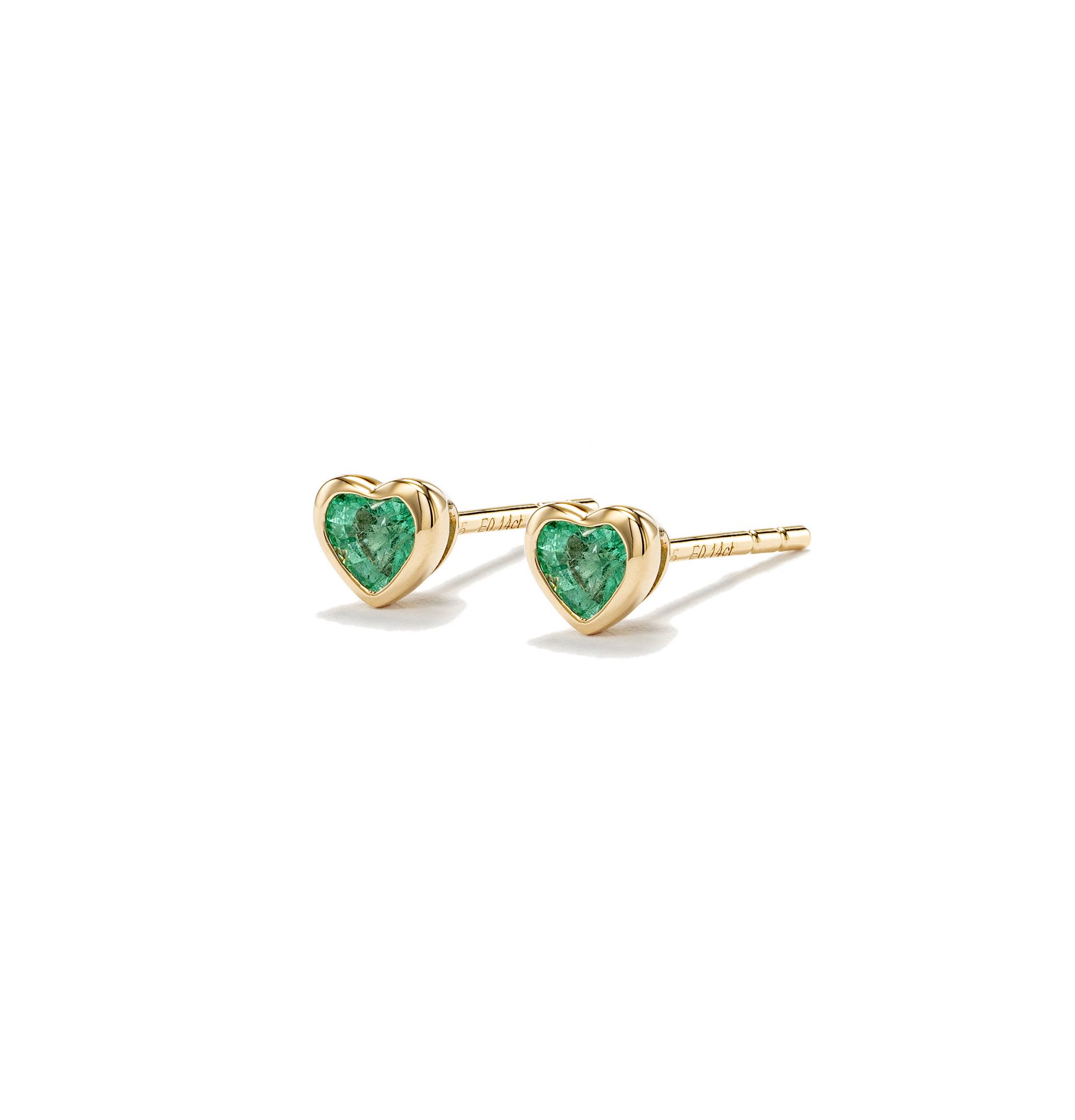 Emerald Heart Studs Emerald Heart Studs