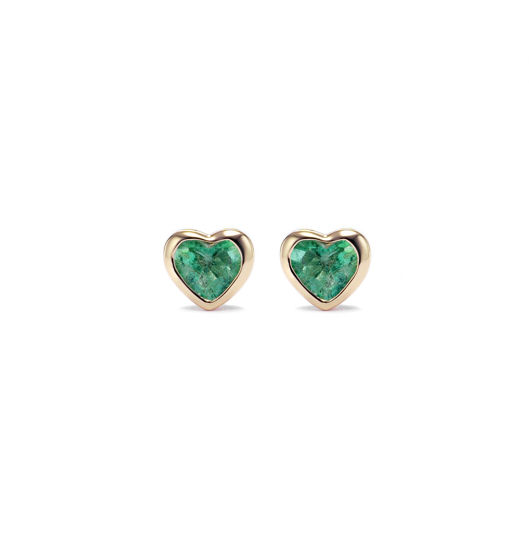 Emerald Heart Studs Emerald Heart Studs
