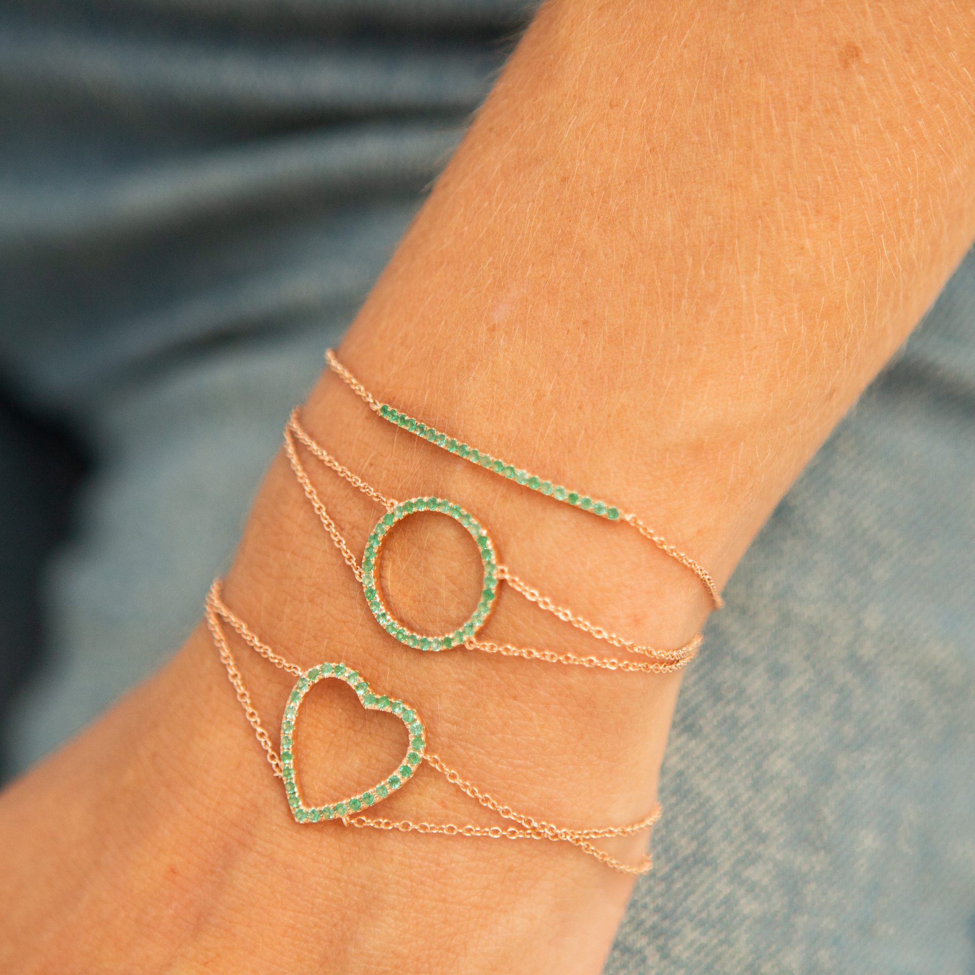 Emerald Barre Bracelet Emerald Barre Bracelet