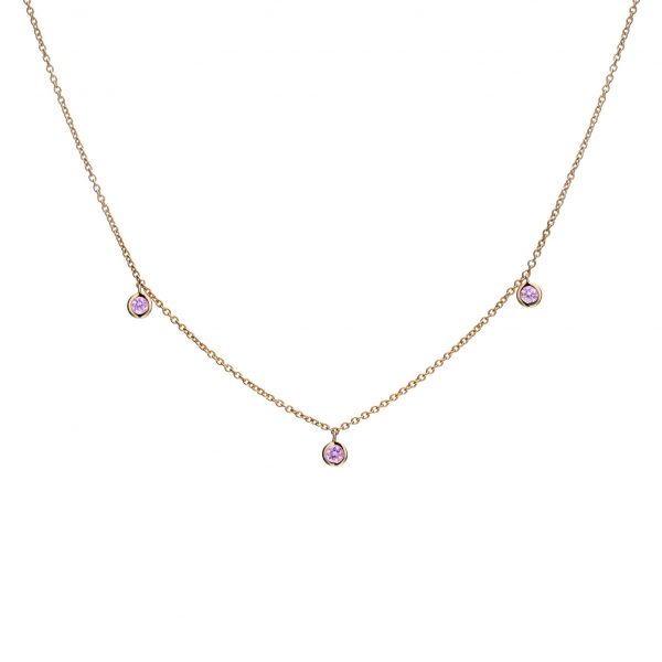 Pink Triad Necklace