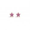 Pink Star Studs