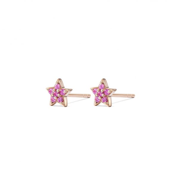 Pink Star Studs
