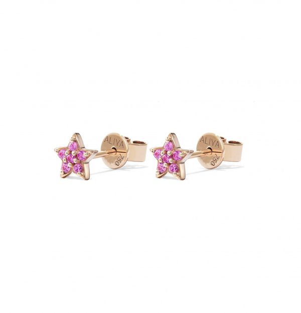 Pink Star Studs