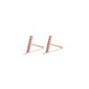 Pink Baguette Studs