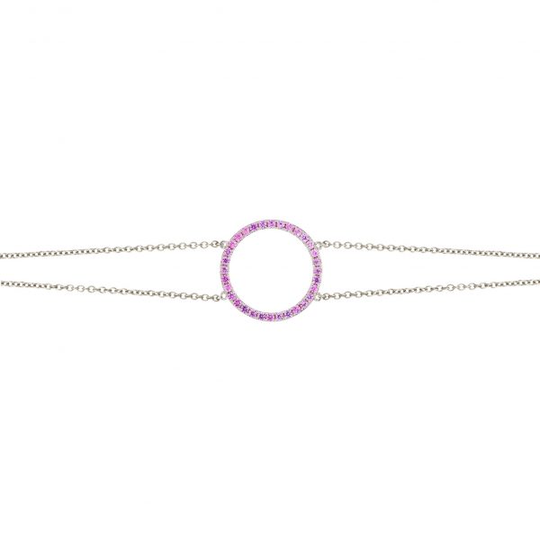 Pink Circle Bracelet