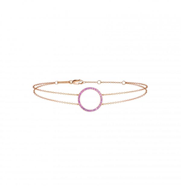 Pink Circle Bracelet