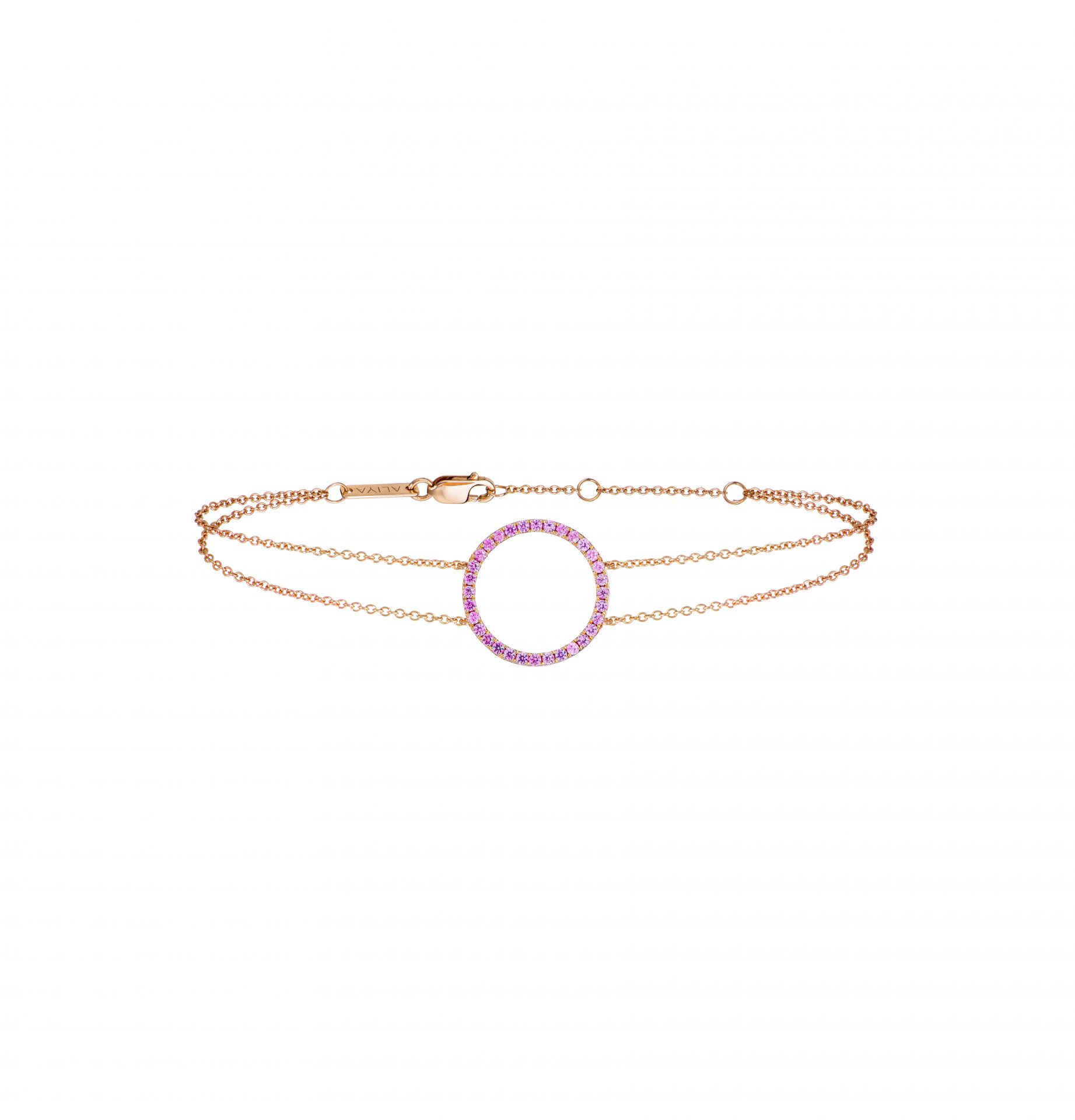 Pink Circle Bracelet