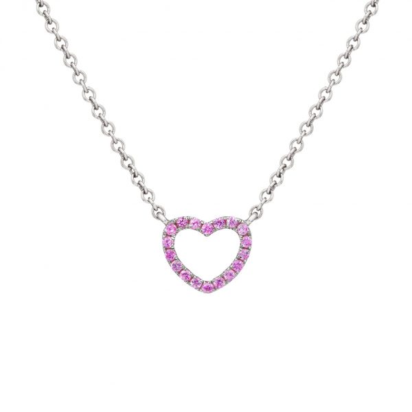 Mini Pink Heart Necklace