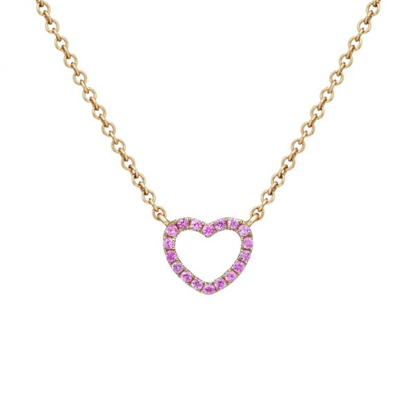 Mini Pink Heart Necklace