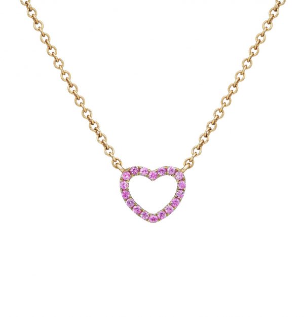 Mini Pink Heart Necklace