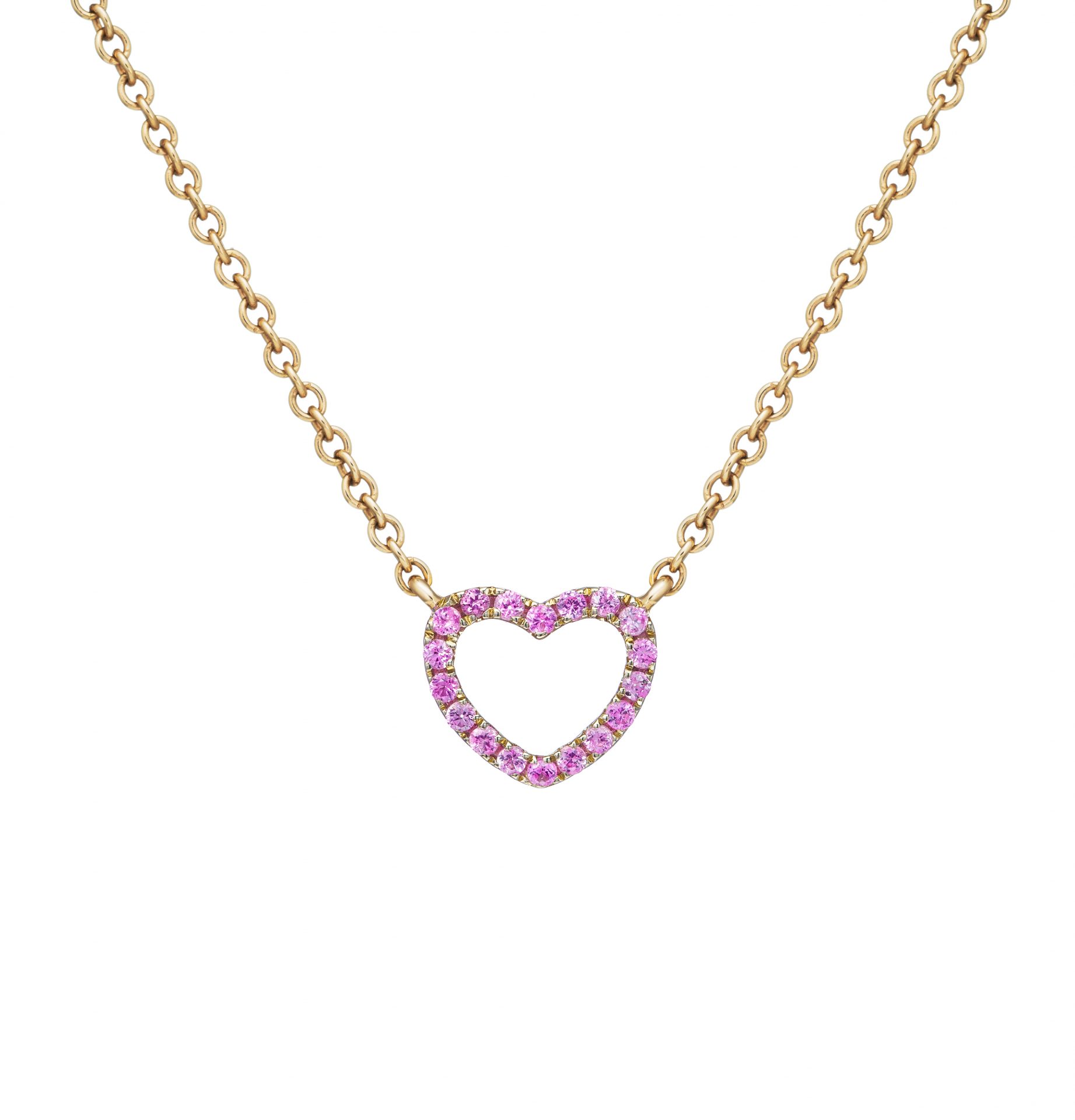 Mini Pink Heart Necklace