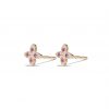 Pink Clover Studs