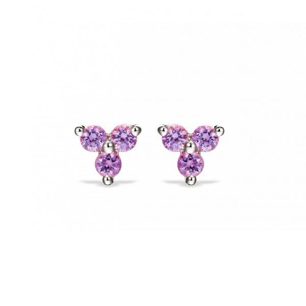 Pink Trio Studs