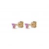 Pink Trio Studs