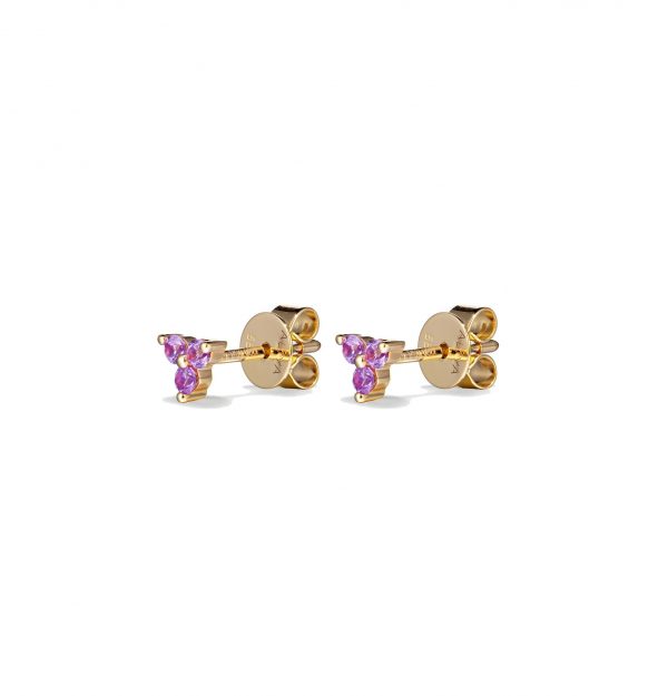 Pink Trio Studs