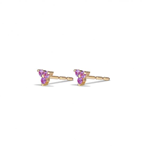 Pink Trio Studs