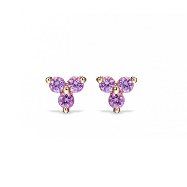 Pink Trio Studs